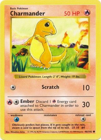 Charmander (46/102) [Base Set Shadowless Unlimited] | Devastation Store