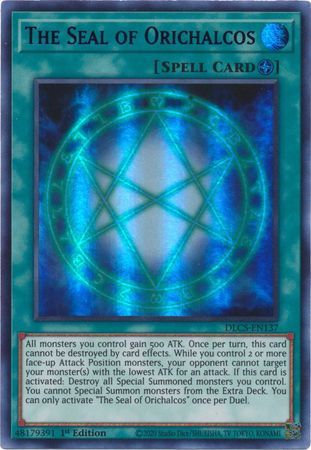 The Seal of Orichalcos (Blue) [DLCS-EN137] Ultra Rare | Devastation Store