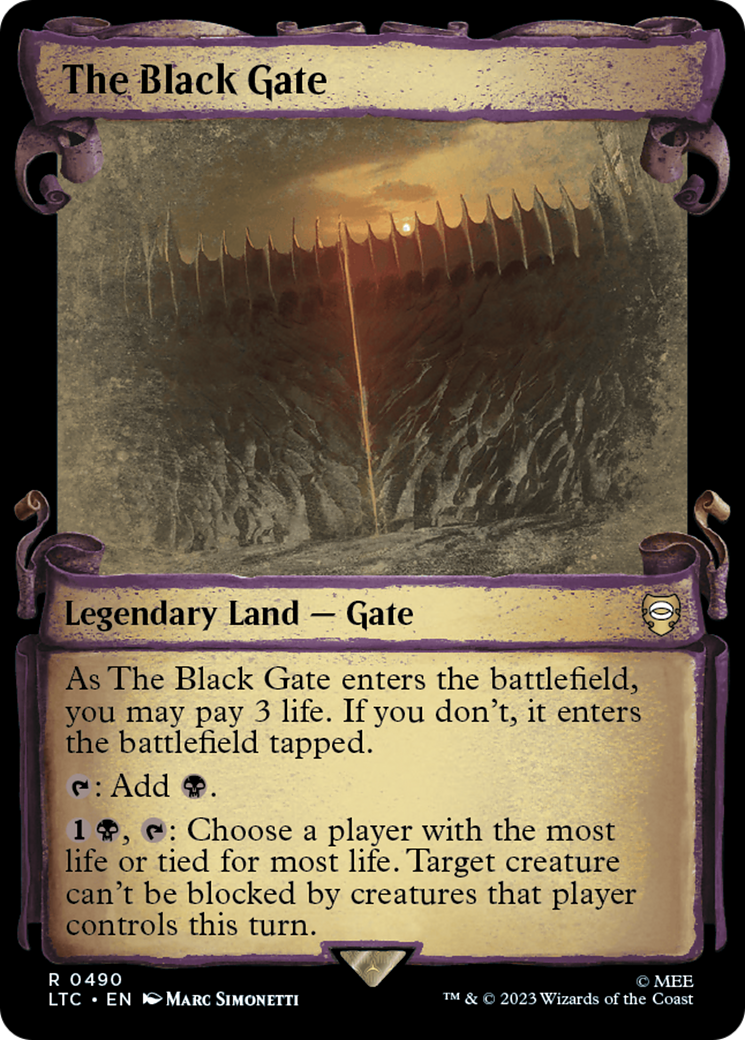 The Black Gate [The Lord of the Rings: Tales of Middle-Earth Commander Showcase Scrolls] | Devastation Store