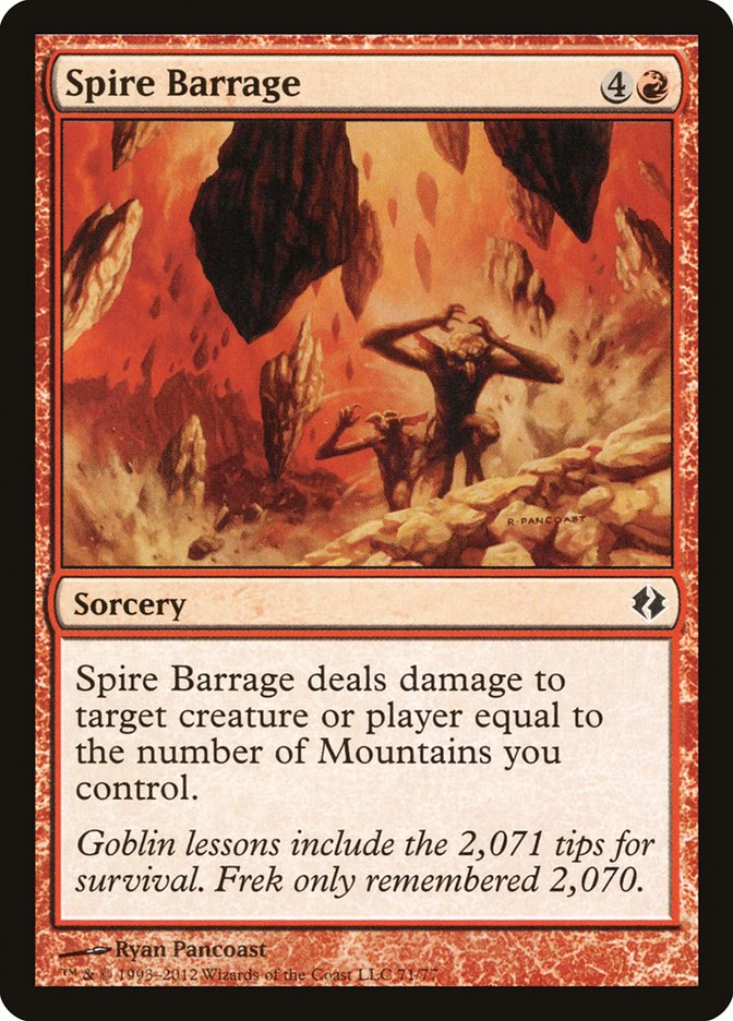 Spire Barrage [Duel Decks: Venser vs. Koth] - Devastation Store | Devastation Store