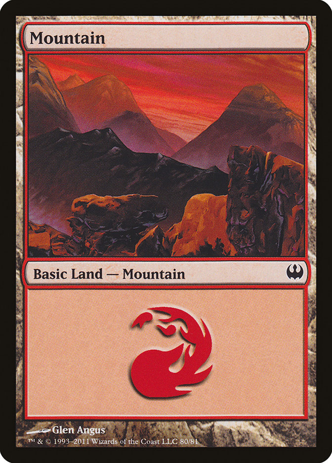 Mountain (80) [Duel Decks: Knights vs. Dragons] - Devastation Store | Devastation Store