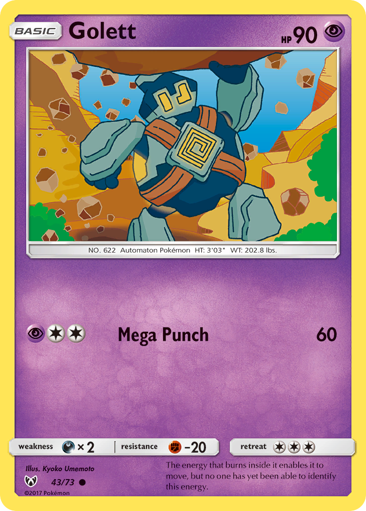Golett (43/73) [Sun & Moon: Shining Legends] | Devastation Store