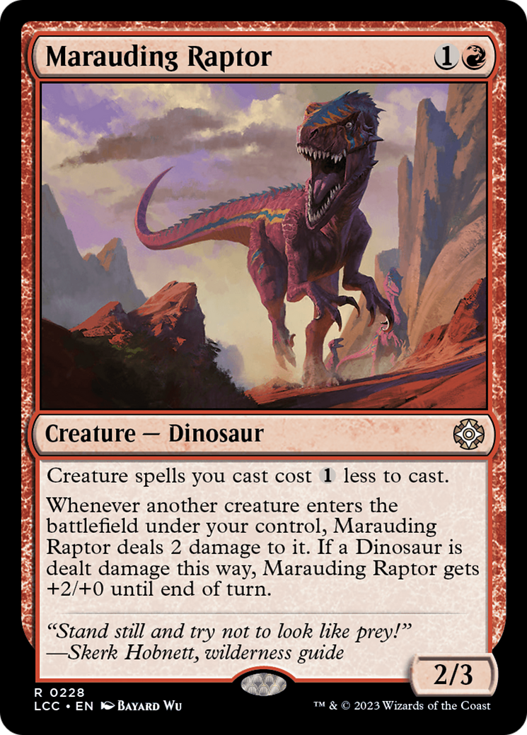 Marauding Raptor [The Lost Caverns of Ixalan Commander] | Devastation Store