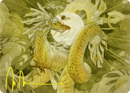 Brilliant Restoration Art Card (Gold-Stamped Signature) [Kamigawa: Neon Dynasty Art Series] | Devastation Store