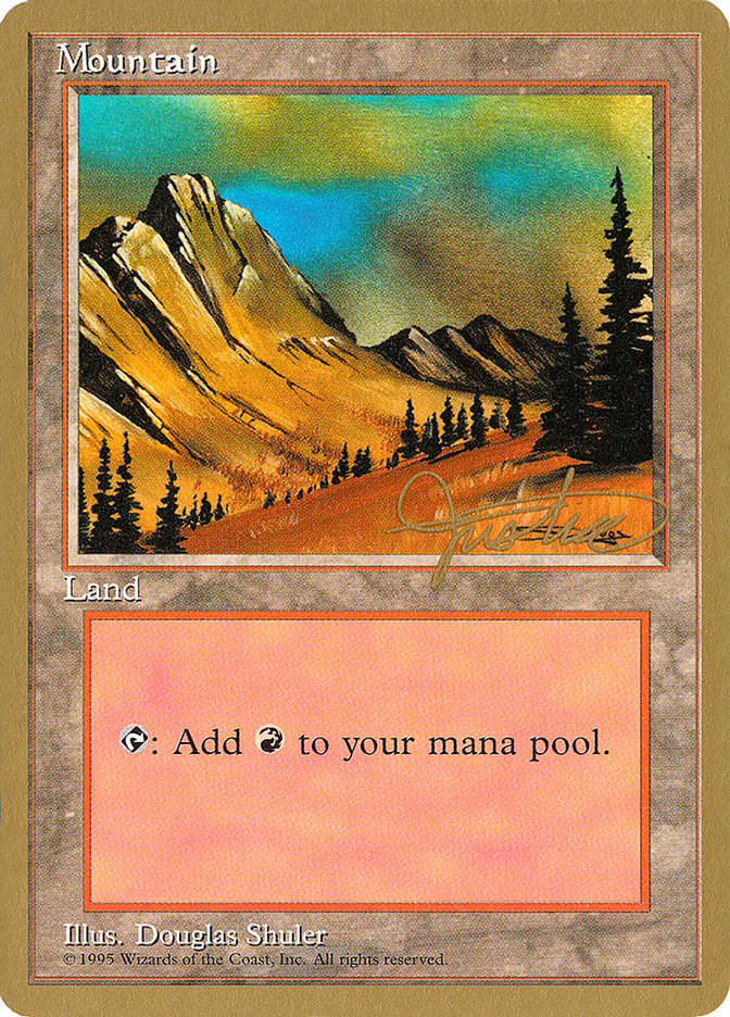Mountain (mj375) (Mark Justice) [Pro Tour Collector Set] | Devastation Store