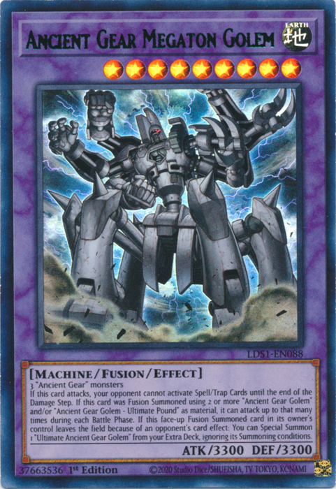Ancient Gear Megaton Golem (Green) [LDS1-EN088] Ultra Rare | Devastation Store