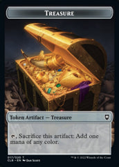 Treasure // Knight Double-sided Token [Commander Legends: Battle for Baldur's Gate Tokens] | Devastation Store