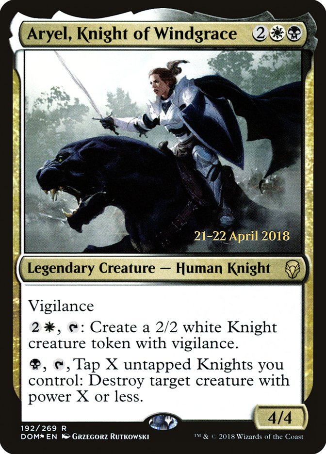 Aryel, Knight of Windgrace  [Dominaria Prerelease Promos] | Devastation Store