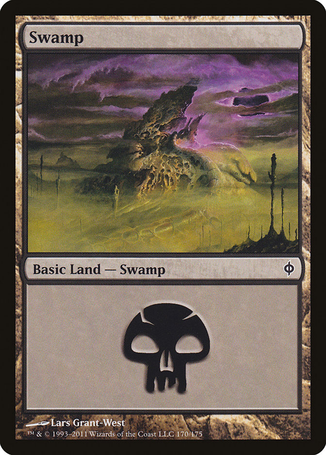 Swamp (170) [New Phyrexia] - Devastation Store | Devastation Store