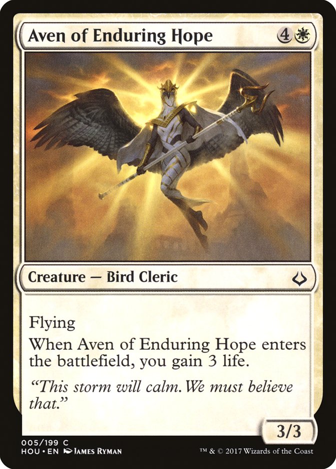 Aven of Enduring Hope [Hour of Devastation] - Devastation Store | Devastation Store