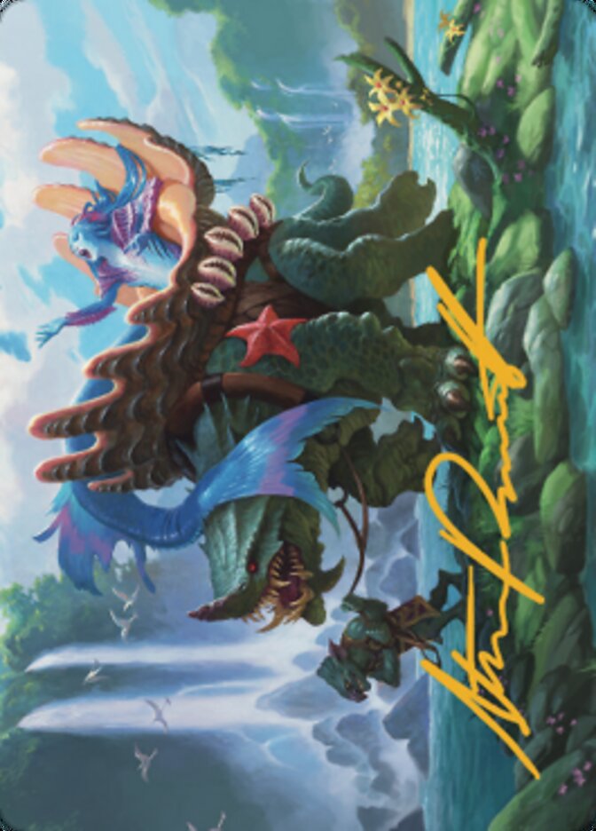 Vodalian Mindsinger Art Card (Gold-Stamped Signature) [Dominaria United Art Series] | Devastation Store
