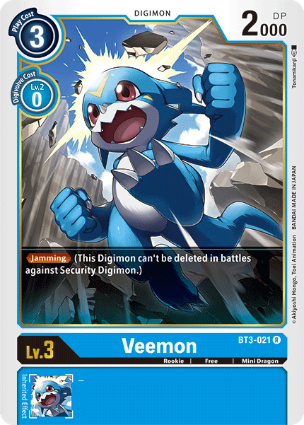 Veemon [BT3-021] [Release Special Booster Ver.1.5] | Devastation Store