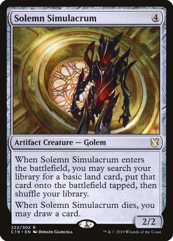 Solemn Simulacrum [Commander 2019] | Devastation Store