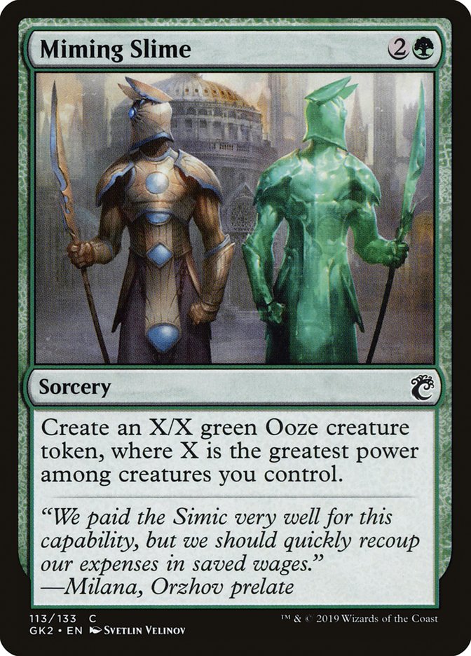 Miming Slime [Ravnica Allegiance Guild Kit] | Devastation Store