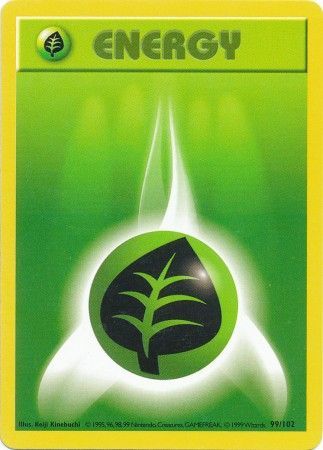 Grass Energy (99/102) [Base Set Shadowless Unlimited] | Devastation Store