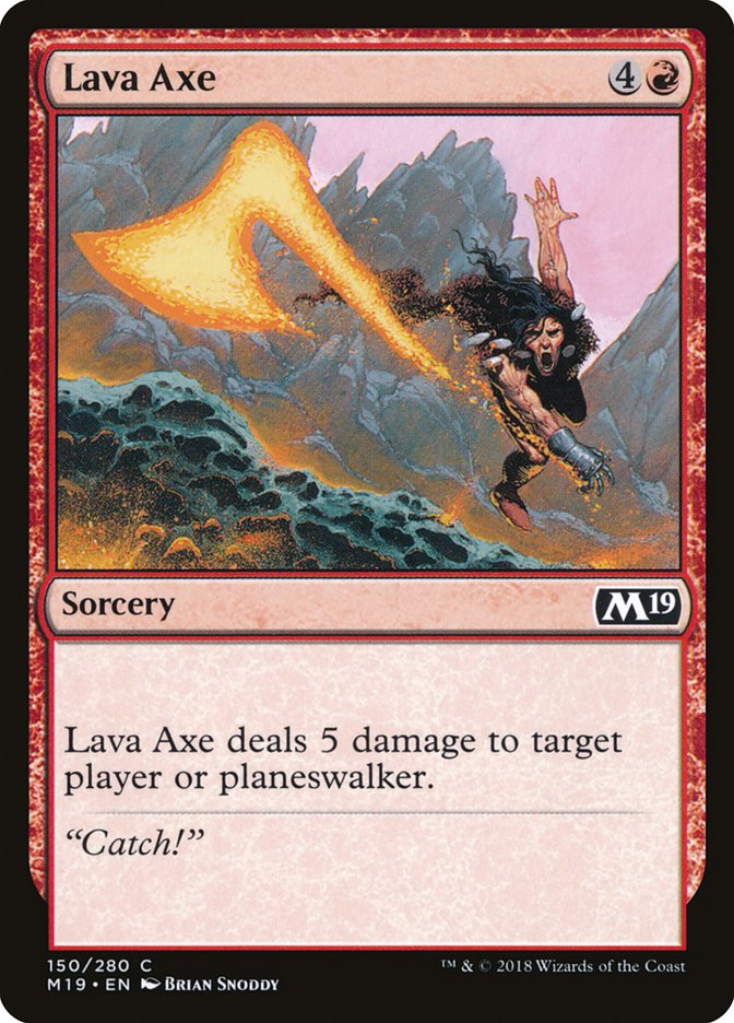 Lava Axe [Core Set 2019] | Devastation Store