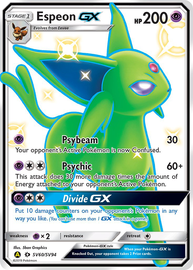 Espeon GX (SV60/SV94) [Sun & Moon: Hidden Fates - Shiny Vault] | Devastation Store