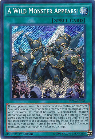 A Wild Monster Appears! [MP15-EN234] Secret Rare | Devastation Store