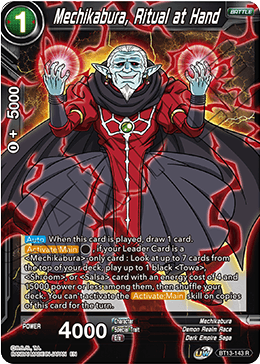 Mechikabura, Ritual at Hand (Rare) [BT13-143] | Devastation Store