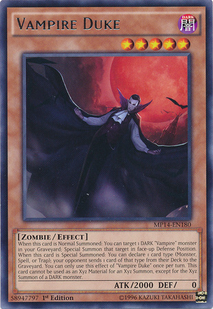 Vampire Duke [MP14-EN180] Rare | Devastation Store