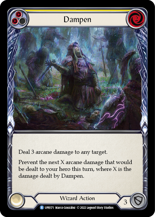 Dampen (Yellow) [UPR171] (Uprising)  Rainbow Foil | Devastation Store