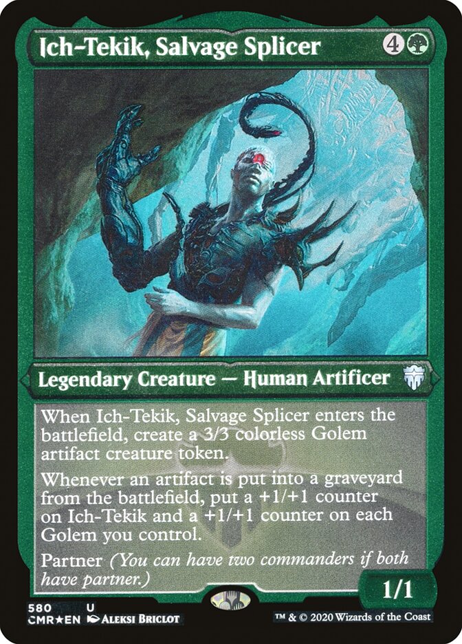 Ich-Tekik, Salvage Splicer (Etched) [Commander Legends] | Devastation Store