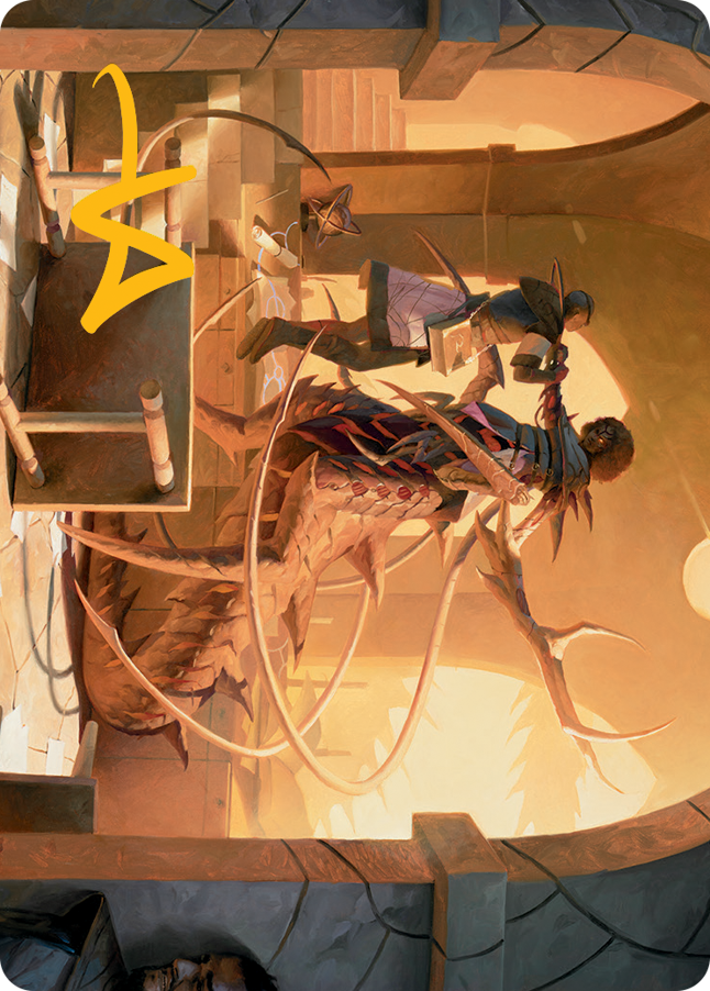 Rona, Tolarian Obliterator Art Card (Gold-Stamped Signature) [March of the Machine Art Series] | Devastation Store