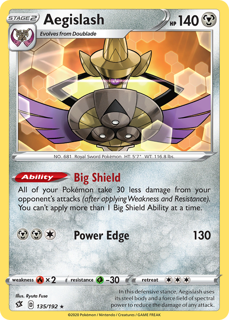 Aegislash (135/192) [Sword & Shield: Rebel Clash] | Devastation Store