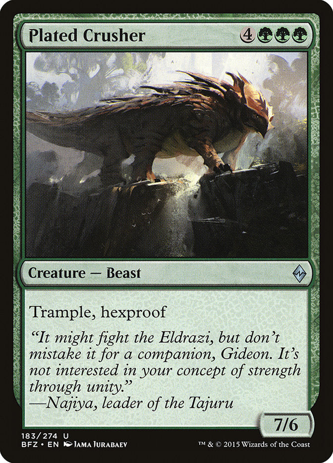 Plated Crusher [Battle for Zendikar] | Devastation Store