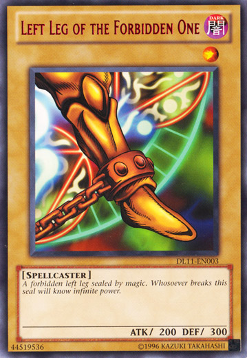 Left Leg of the Forbidden One (Red) [DL11-EN003] Rare | Devastation Store