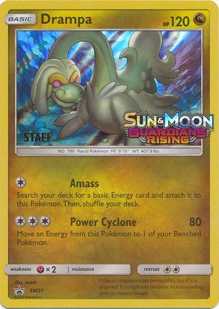 Drampa (SM21) (Staff Prerelease Promo) [Sun & Moon: Black Star Promos] | Devastation Store