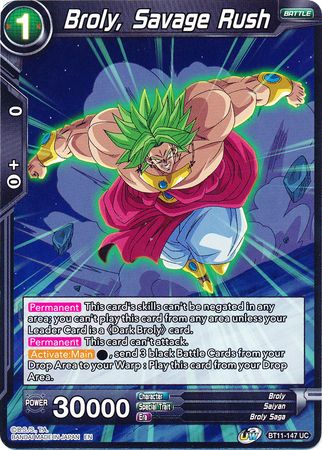 Broly, Savage Rush [BT11-147] | Devastation Store