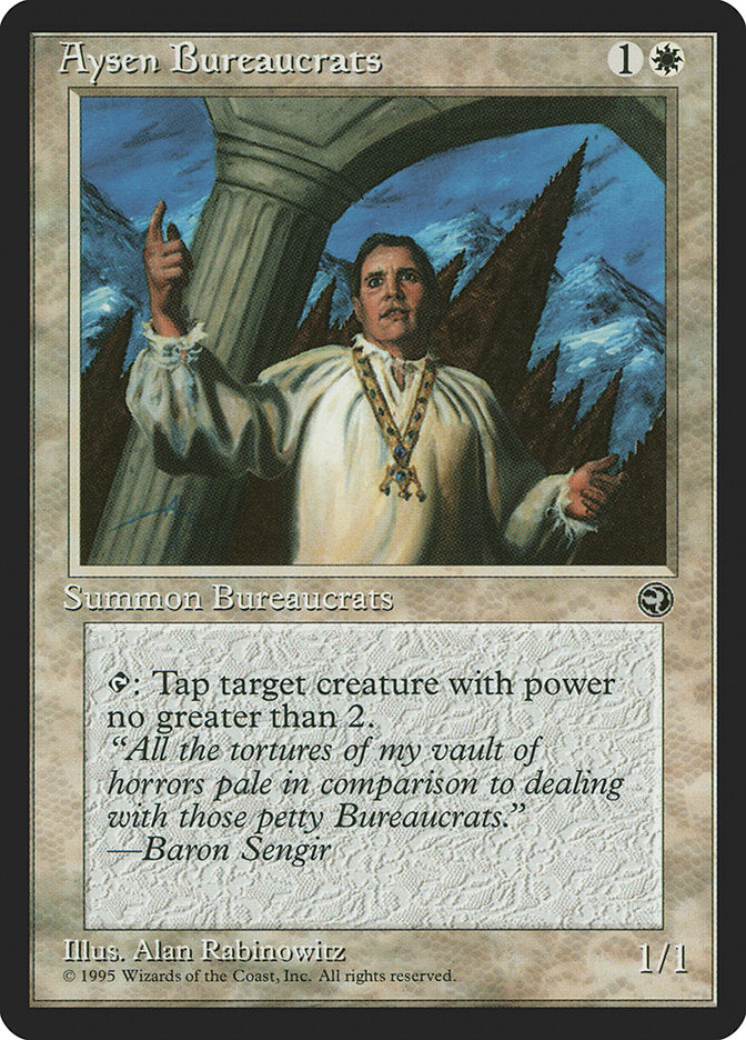 Aysen Bureaucrats (Baron Sengir Flavor Text) [Homelands] - Devastation Store | Devastation Store