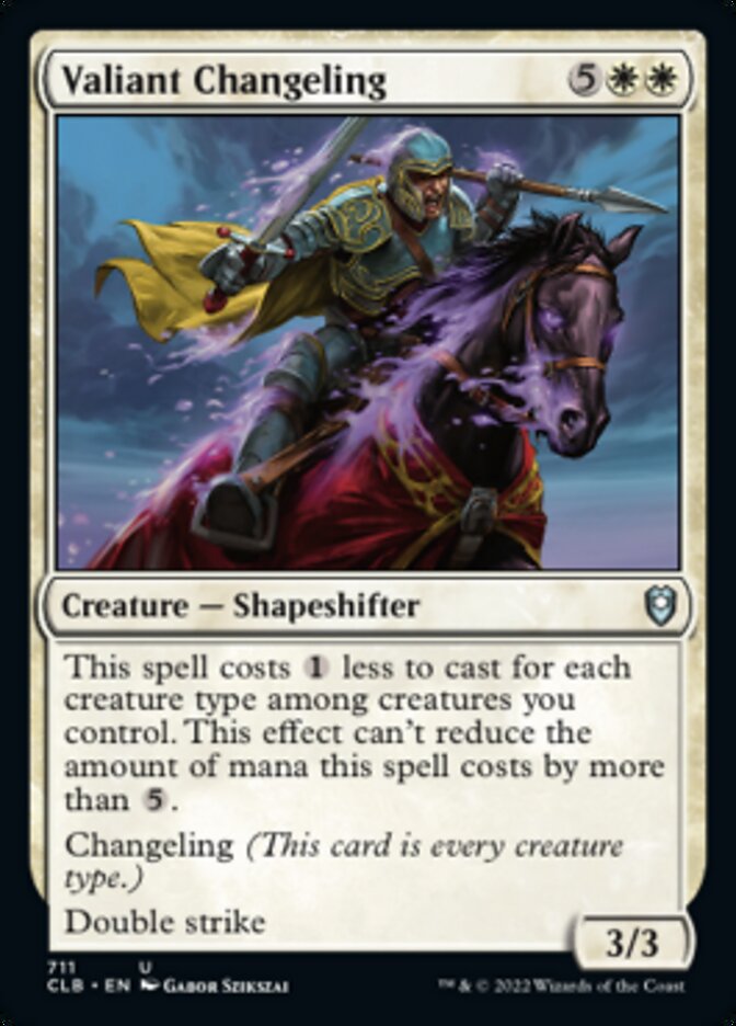 Valiant Changeling [Commander Legends: Battle for Baldur's Gate] | Devastation Store