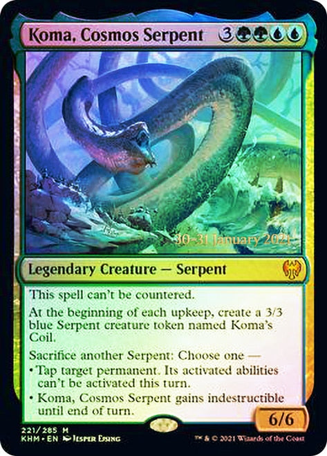 Koma, Cosmos Serpent [Kaldheim Prerelease Promos] | Devastation Store