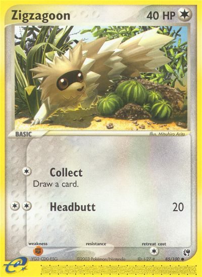 Zigzagoon (85/100) [EX: Sandstorm] | Devastation Store