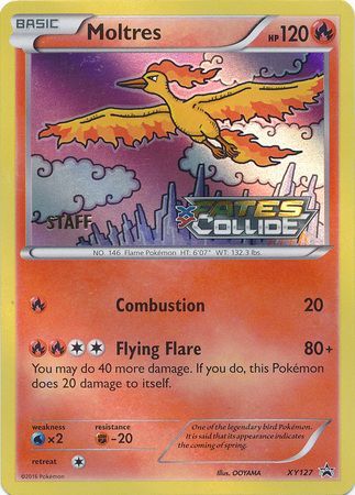 Moltres (XY127) (Staff) [XY: Black Star Promos] | Devastation Store