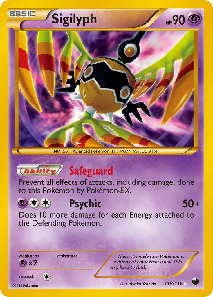 Sigilyph (118/116) [Black & White: Plasma Freeze] | Devastation Store