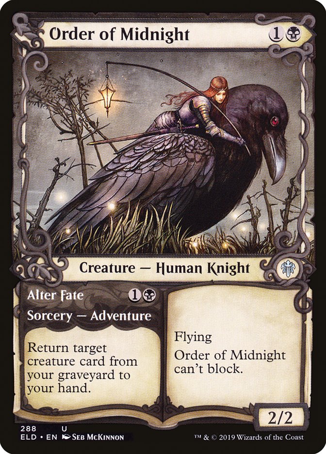 Order of Midnight // Alter Fate (Showcase) [Throne of Eldraine] | Devastation Store