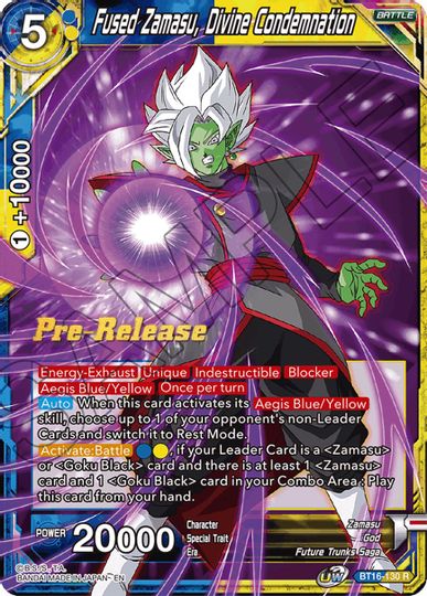 Fused Zamasu, Divine Condemnation (BT16-130) [Realm of the Gods Prerelease Promos] | Devastation Store