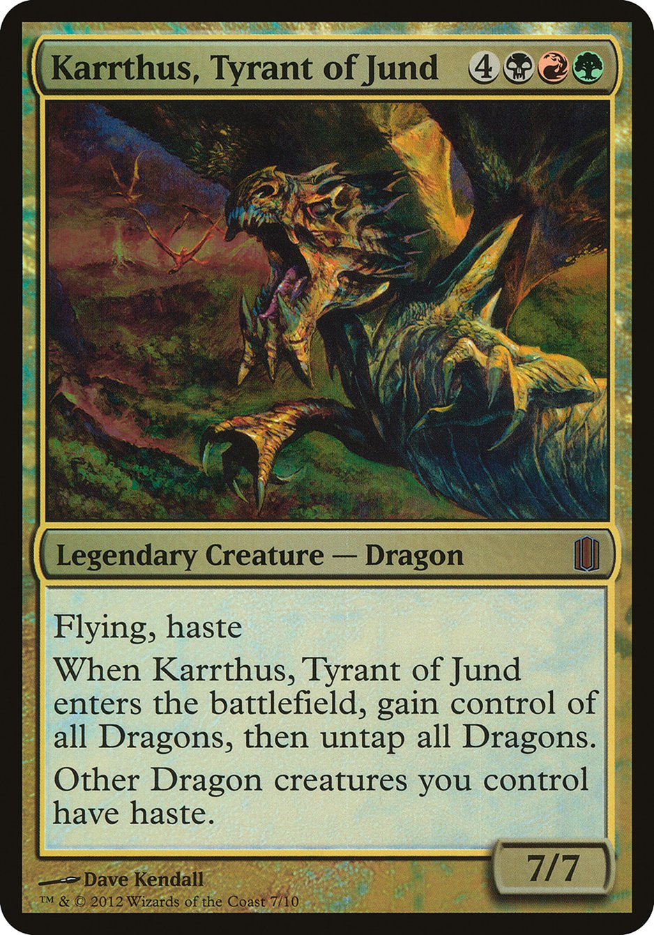 Karrthus, Tyrant of Jund (Oversized) [Commander's Arsenal Oversized] | Devastation Store