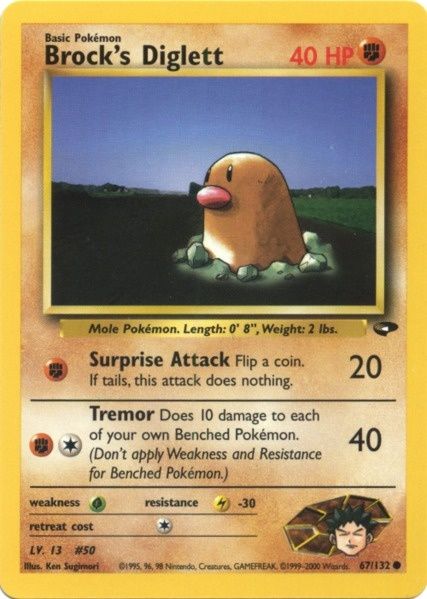 Brock's Diglett (67/132) [Gym Challenge Unlimited] | Devastation Store