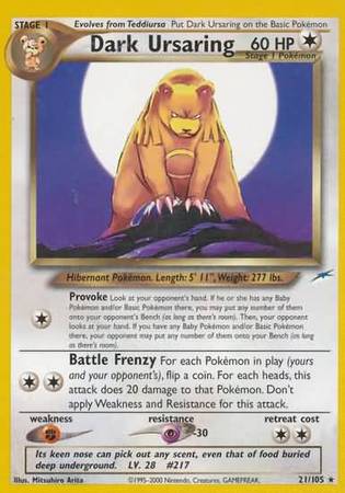 Dark Ursaring (21/105) [Neo Destiny Unlimited] | Devastation Store