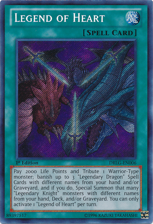 Legend of Heart [DRLG-EN006] Secret Rare | Devastation Store