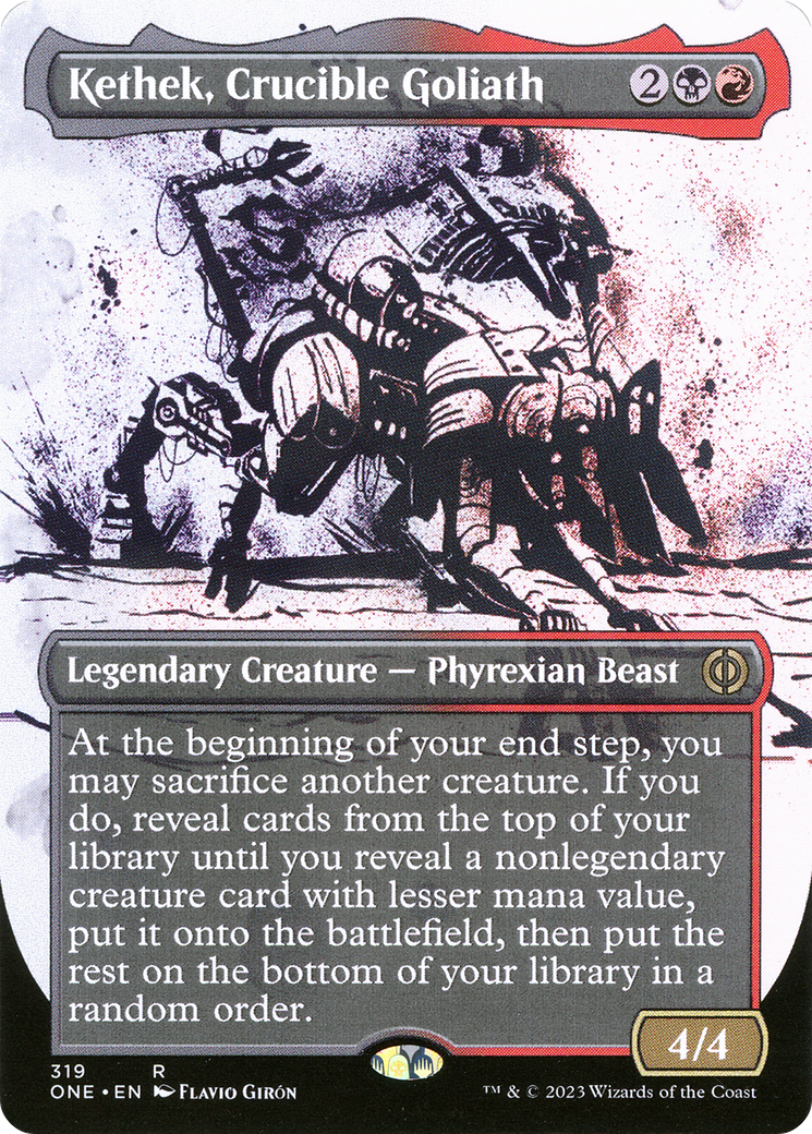 Kethek, Crucible Goliath (Borderless Ichor) [Phyrexia: All Will Be One] | Devastation Store