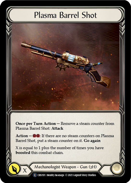 Plasma Barrel Shot (Rainbow Foil) [CRU101-RF] Unlimited Rainbow Foil | Devastation Store