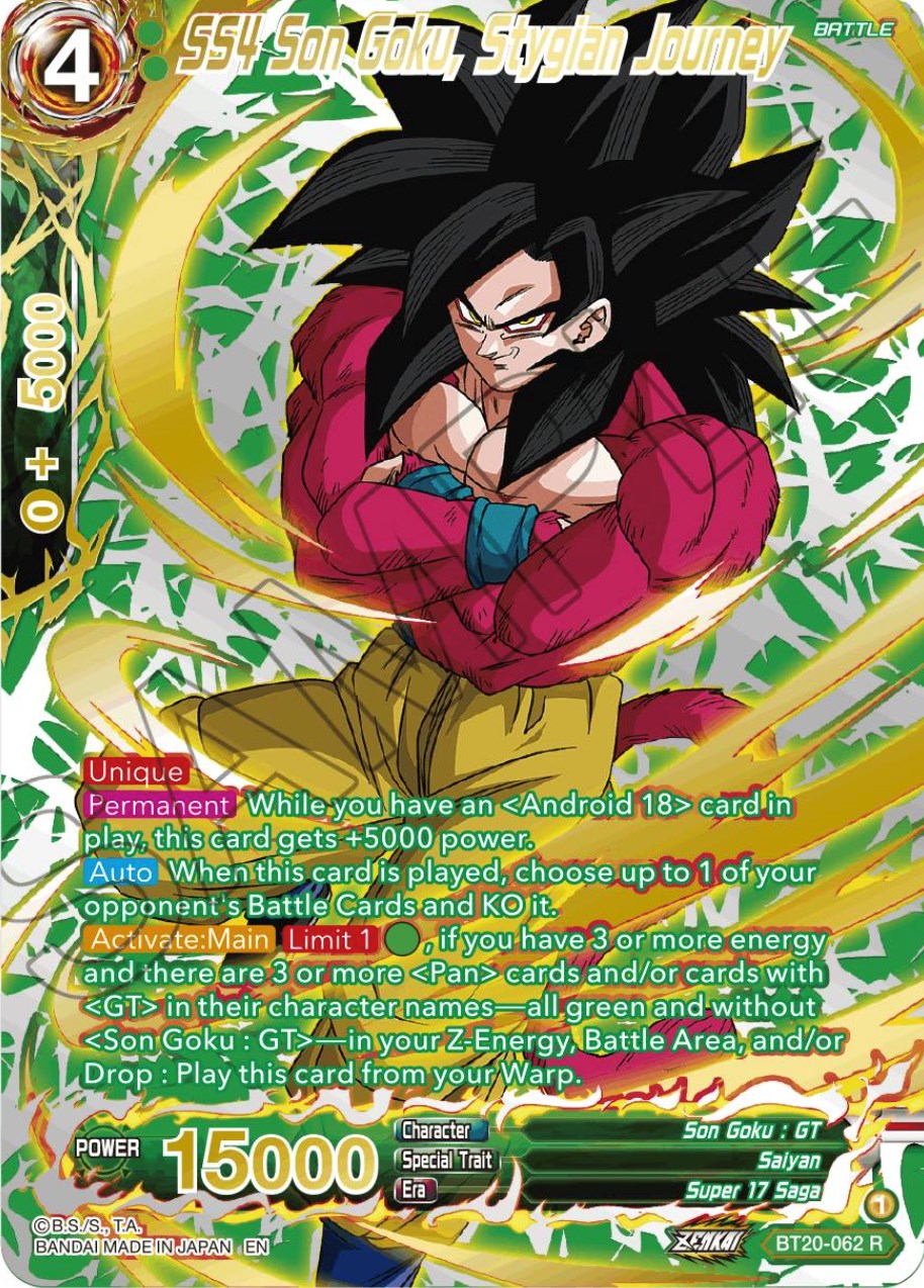 SS4 Son Goku, Stygian Journey (Gold-Stamped) (BT20-062) [Power Absorbed] | Devastation Store