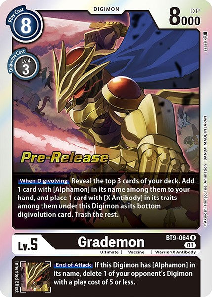 Grademon [BT9-064] [X Record Pre-Release Promos] | Devastation Store