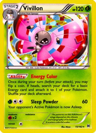 Vivillon (15/162) (Cosmos Holo) [XY: BREAKthrough] | Devastation Store