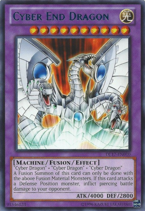 Cyber End Dragon (Blue) [DL17-EN010] Rare | Devastation Store